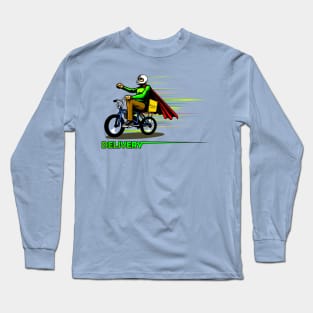 delivery man illustration Long Sleeve T-Shirt